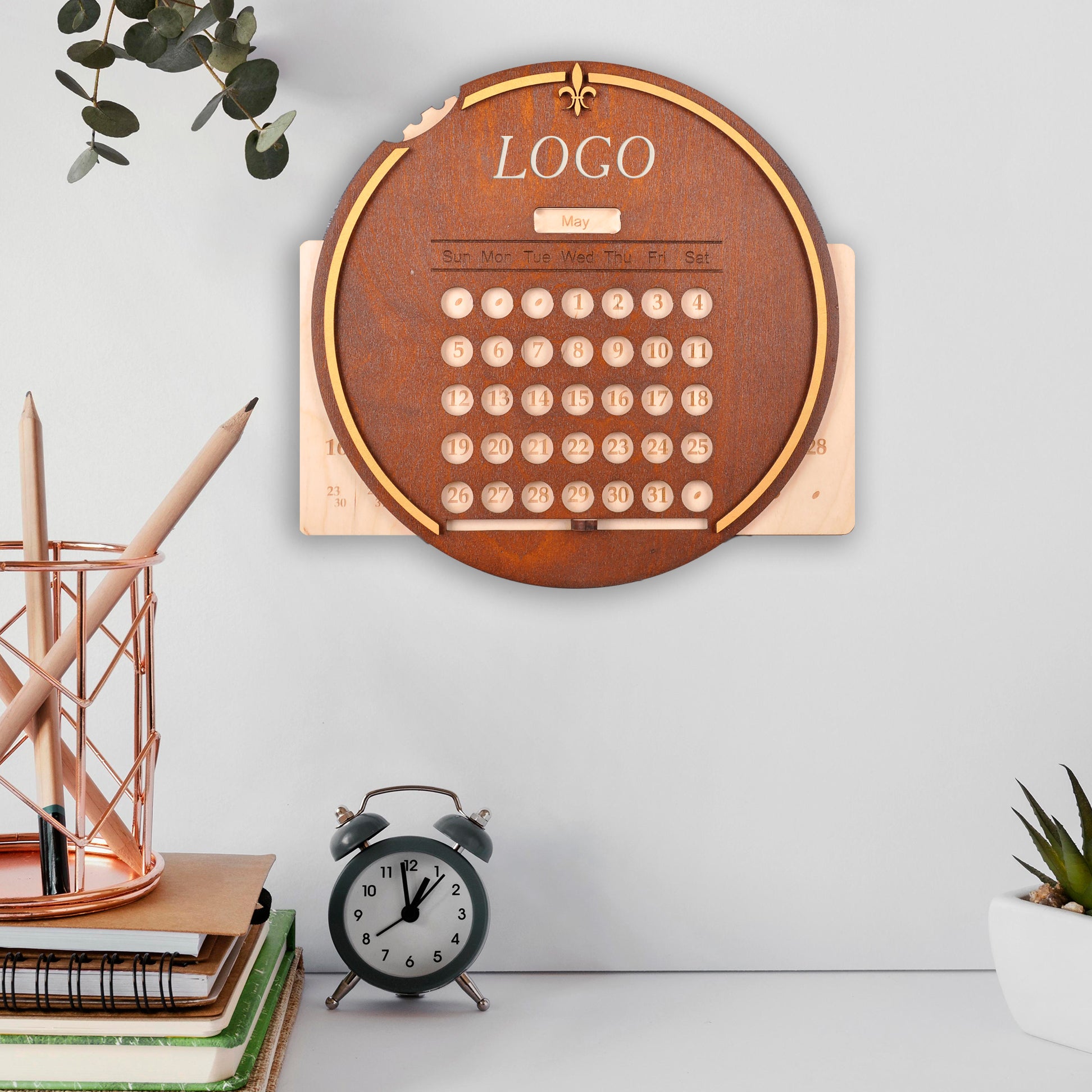 Настінний вічний календар з логотипом 220303